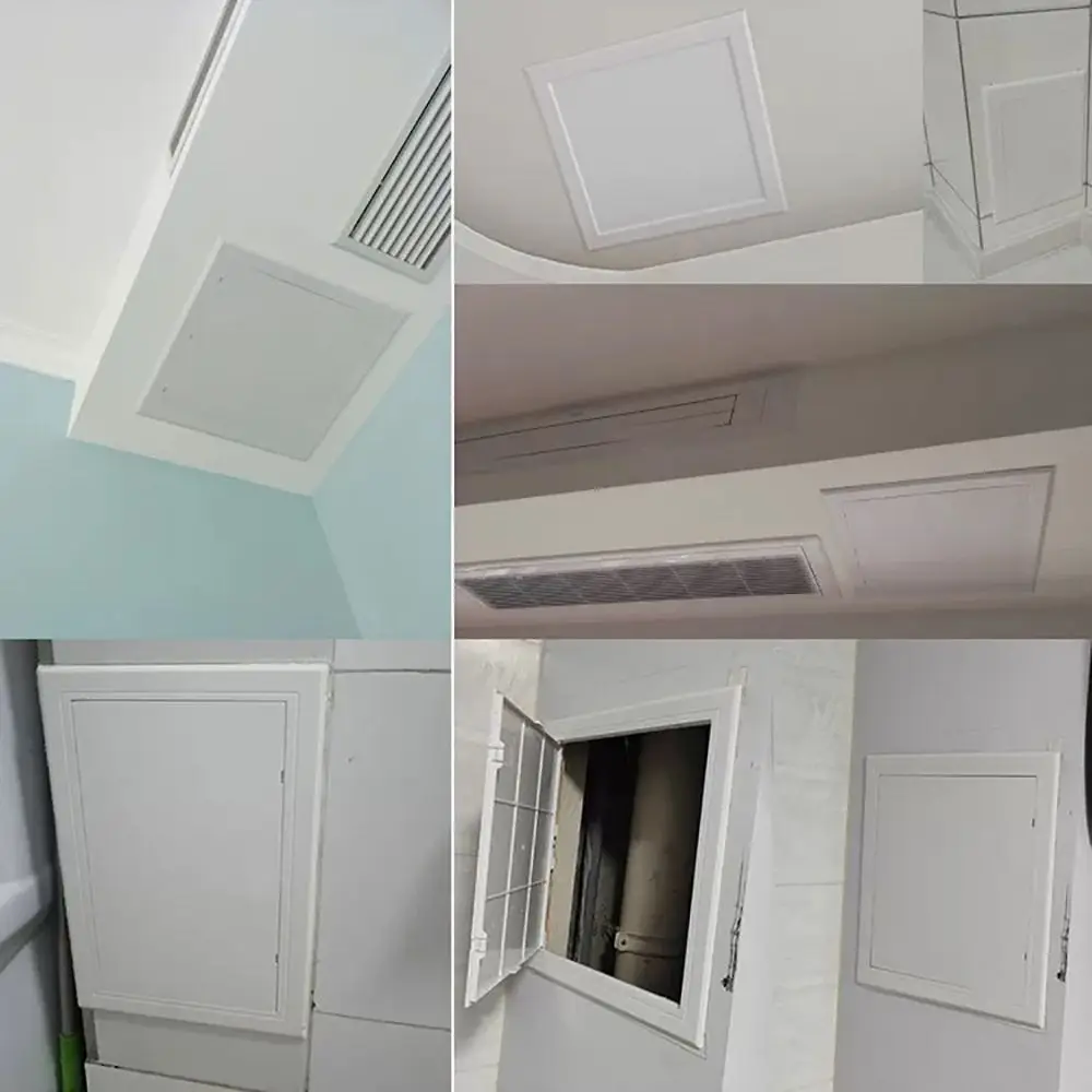 Self-adhesive White Plastic Access Panel Door Opening Flap Cover Plate Inspection Hole Access Hatch Cover Wall Access Doors