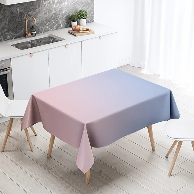 

Solid color tablecloth, anti fouling and waterproof, kitchen table and home decoration