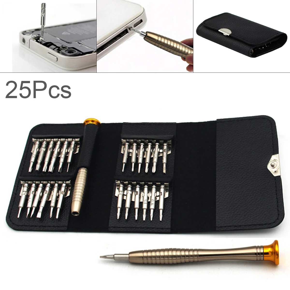 Screwdriver Set Multifunctional Opening Repair Tool Set Precision Aluminum Alloy Screwdriver for Phones Tablet PC DIY Kit