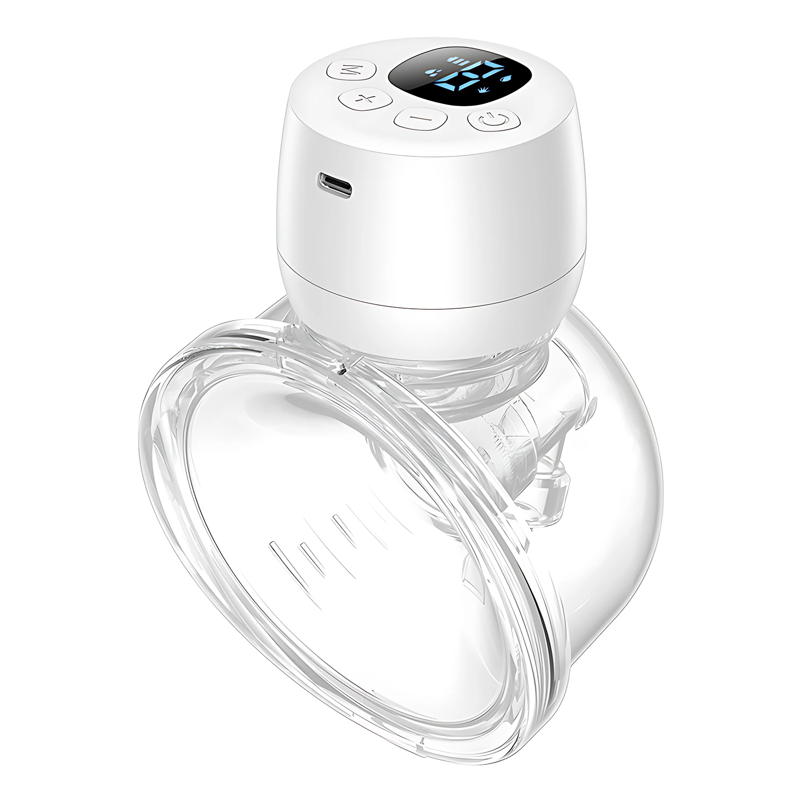 Wearable Breast Pump Hands Free Electric Breast Pump for Breastfeeding 3 Modes 9 Suction Built-in Battery 240ml Milk Collector
