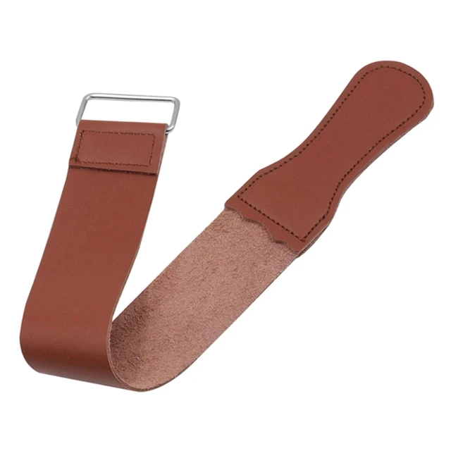 Leather Razor Strop Shaving Sharpener Strap Barber Straight Razor Knife  Sharpening Belt