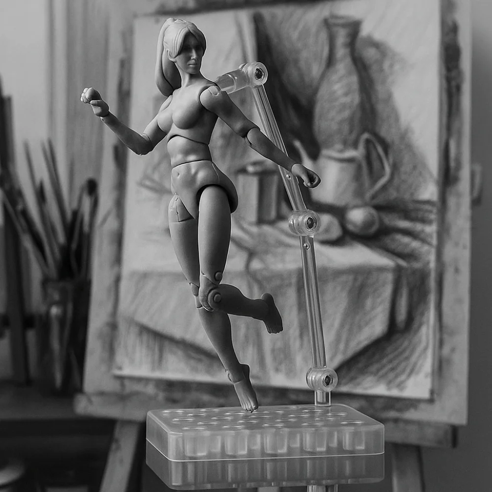 액션 피규어 스킨 누드 인형 장난감 관절 움직일 수 있는 수제 남성 여성 바디 인형 마네킹 다리 1/18 스케일 모델 인형