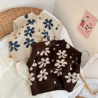 Autumn Baby Sweater Vintage Knit Kids Vests for Girls Boys Waistcoat Children Cardigan Coat Infant Clothing Baby Clothes 2
