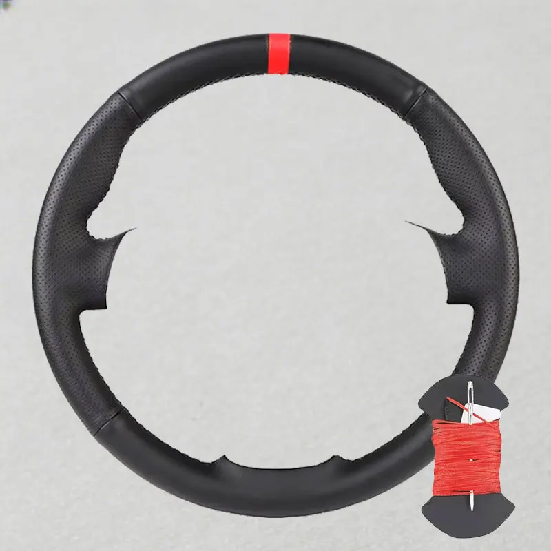Premium Suede Leather Steering Wheel Cover - Luxury Auto Accessory Grip Cover