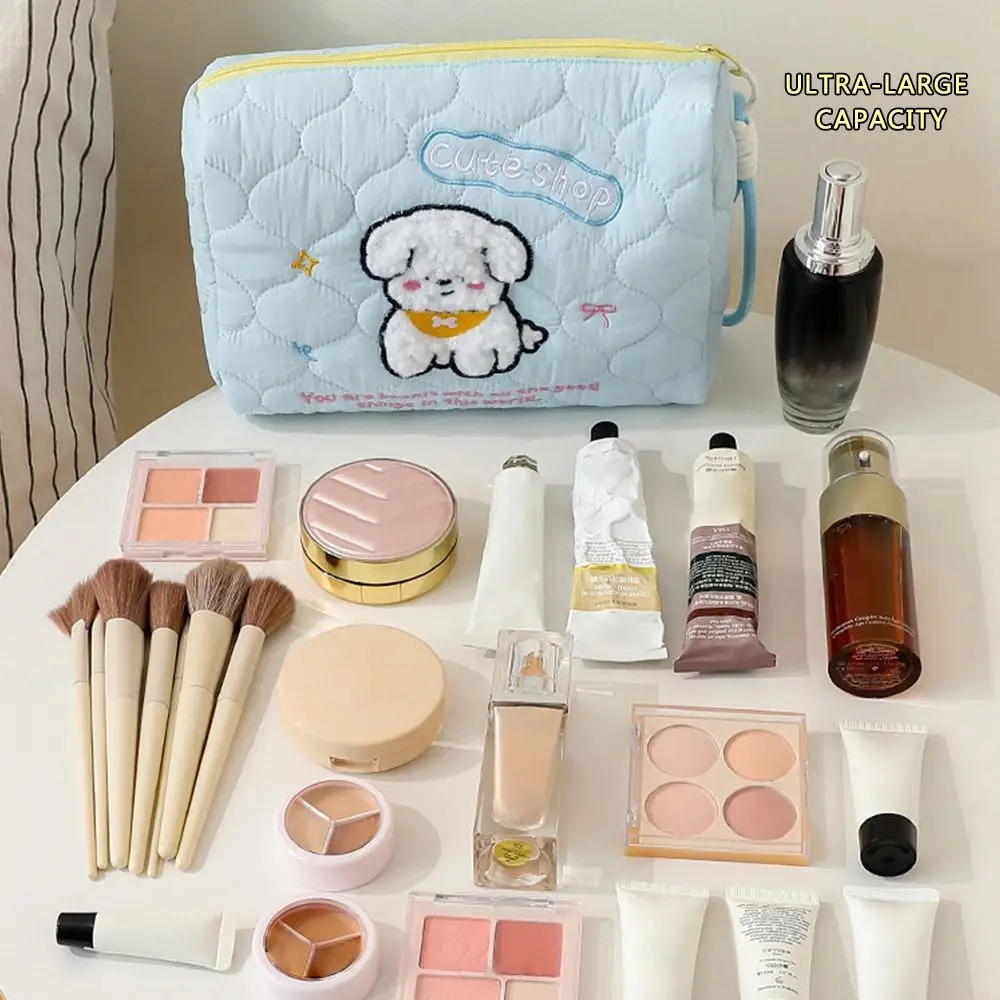 NEUE Große Kapazität Make-Up Tasche Tragbare Niedlichen Cartoon Hund Lagerung Tasche Multifunktionale Kosmetik Tasche Reise Lagerung Tasche für Frauen – Detail 6