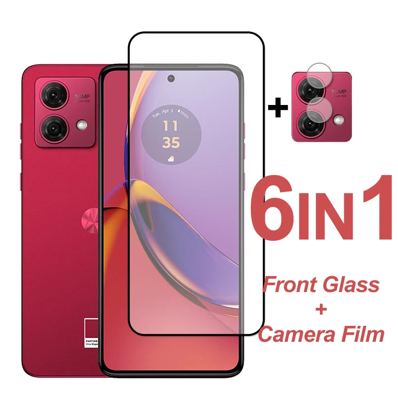Vetro Protettivo Per Motorola Moto G84 Screen Protector Full Cover Vetro Temperato Moto G84 Phone Camera Lens Film Moto G84 G14