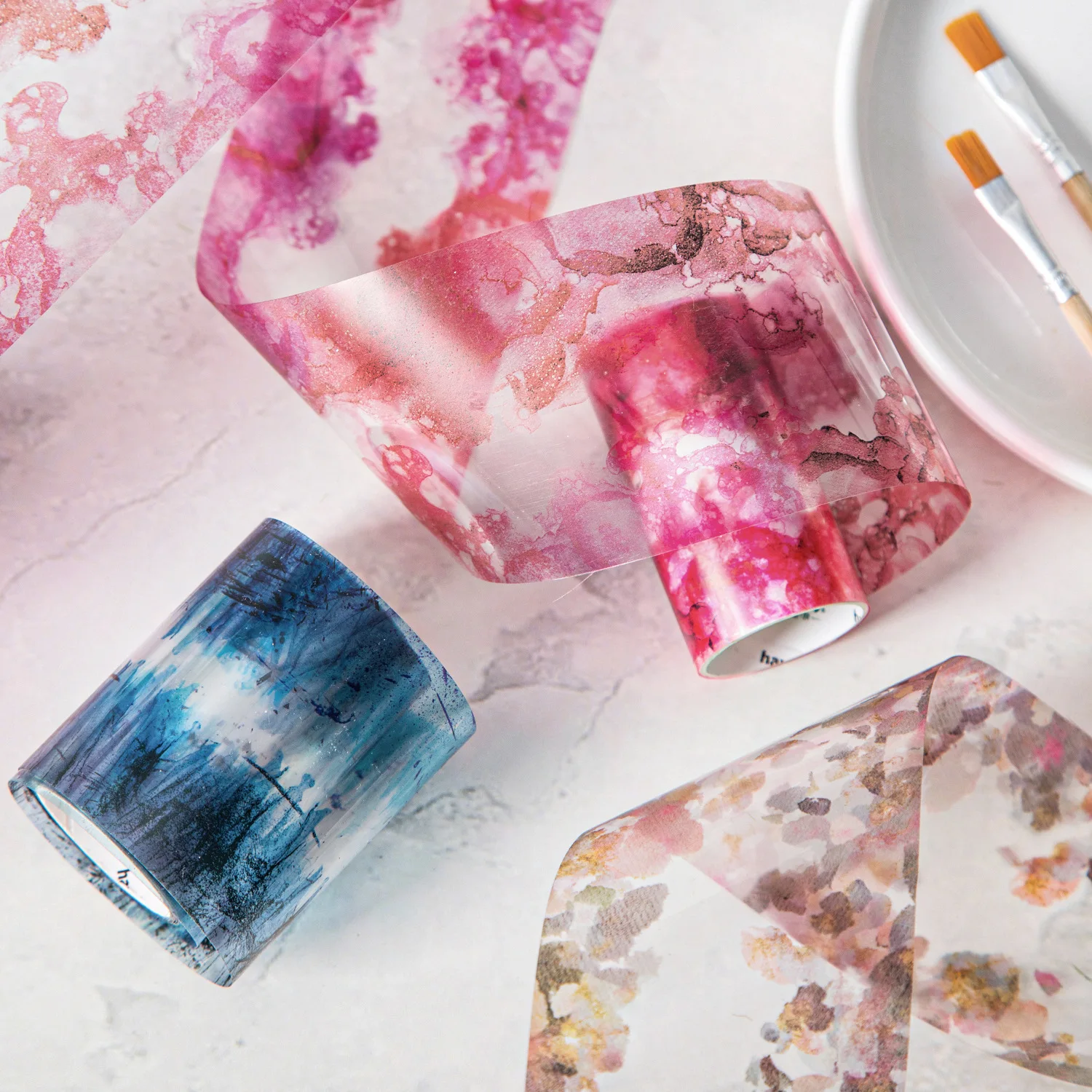 1pcs/1lot 장식 접착 테이프 수채화 패턴 Scrapbooking DIY 종이 Scrapbooking 스티커