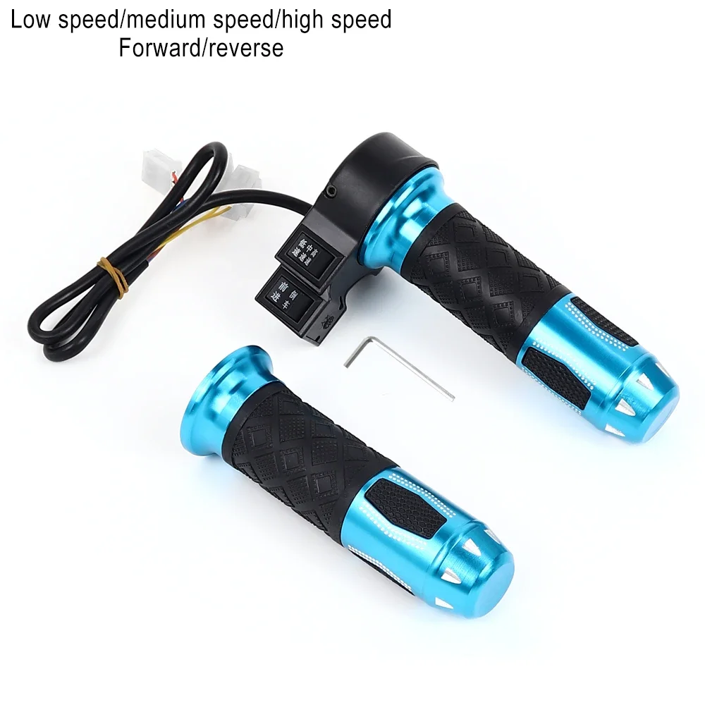 Electric Vehicle Aluminum Alloy Twist Throttle Handle with Adjustable Speed Control
