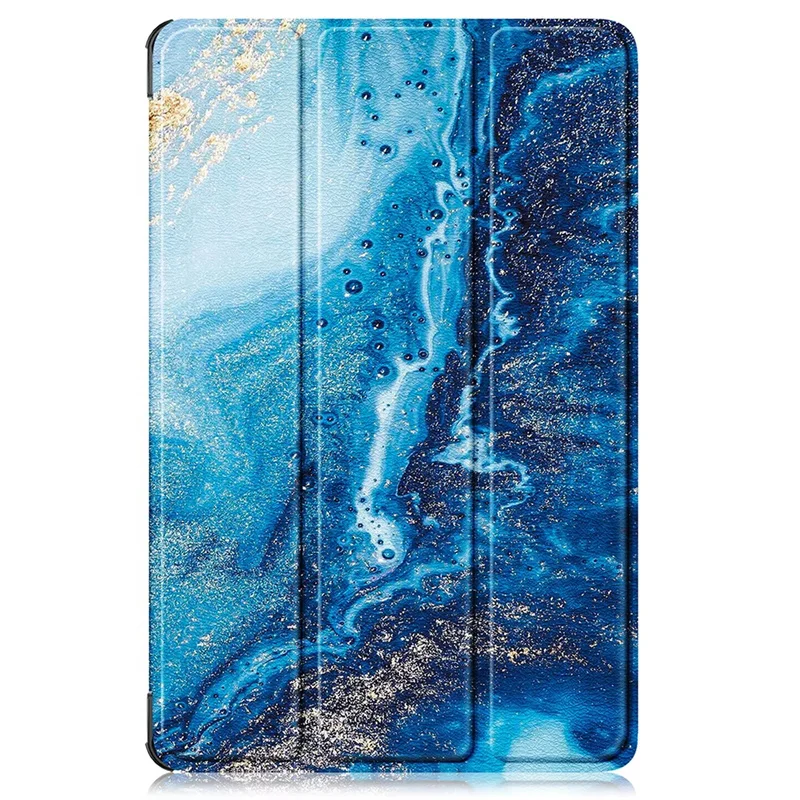 Enhanced Product Title: Stylish Magnetic Tri-Fold Stand Case with Hard PC Back and Artistic Design