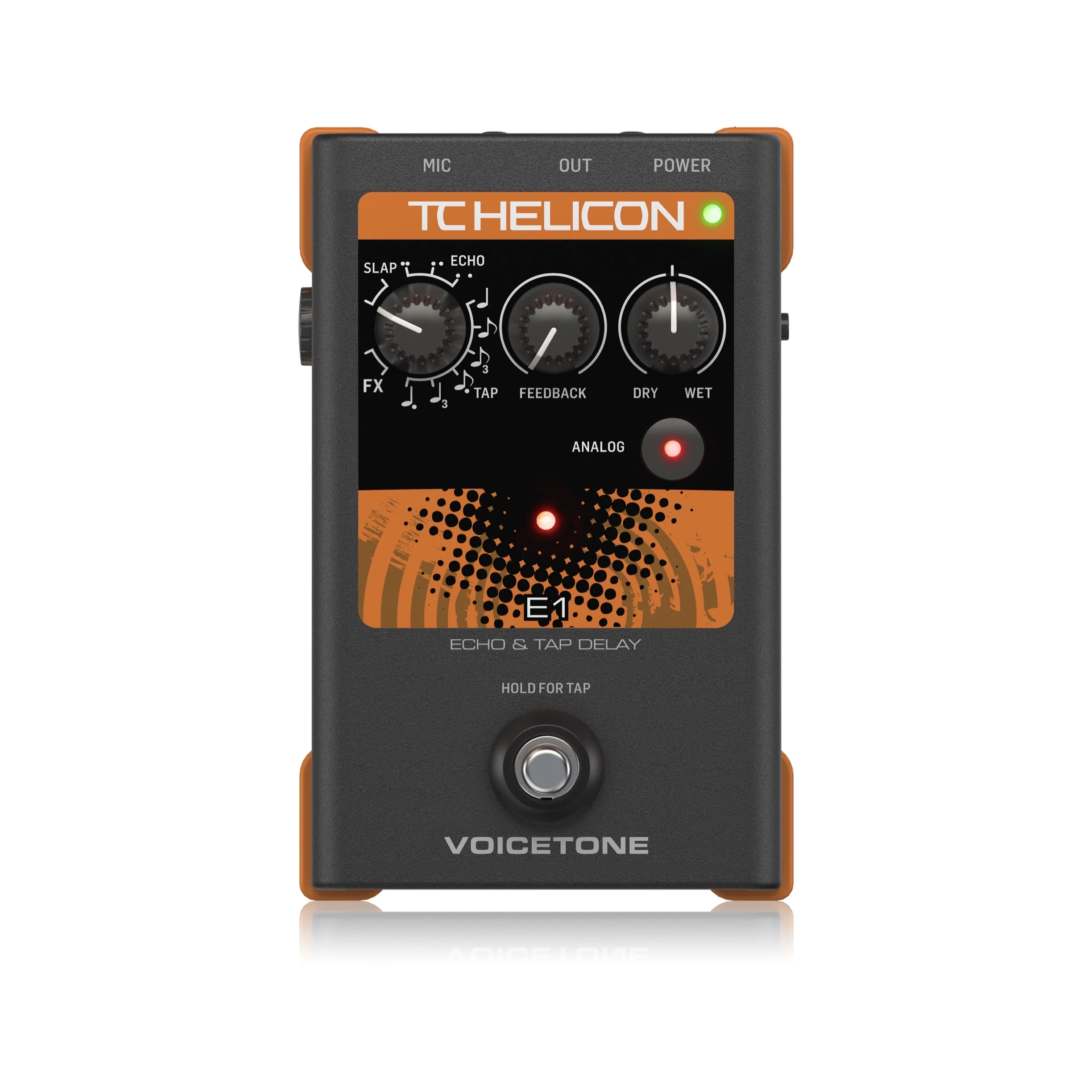 Tchelicon Voicetone E1 Guitar Effect Pedal 13 Wicked Delay Styles Highquality, Lownoise Mic