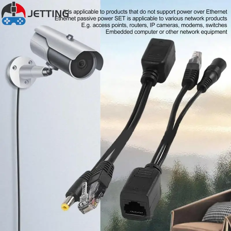 

POE Converter Power Cord RJ-45 Network Interface Adapter Cable DC 12v Usb Power Splitter Internet Connection Cable For Ip Camera