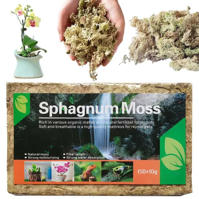 1Csepp Természetes Sphagnum Sűrített Víz Moha Orchidea Szárított Kertészeti Növények Elősegítik A Páratartalom Fenntartását