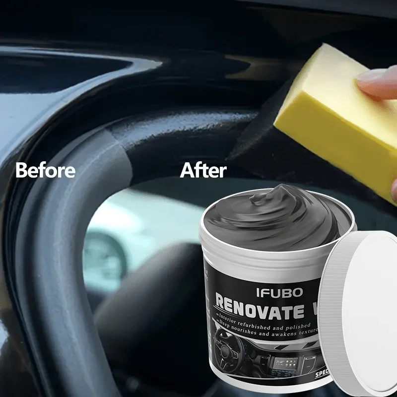 Automotive Wax Multi-purpose Interior Renovation Plastic Parts Repair Tire Protection Whitening Sponge