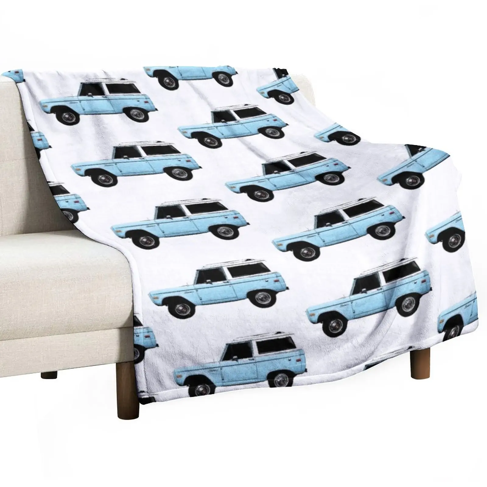 

Vintage/Classic Bronco, Gifts for Car Lovers Throw Blanket Shaggy Blanket Summer Bedding Blankets Furry Blanket Sofas