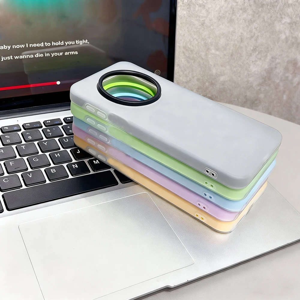 Jelly Color 2-in-1 Shockproof Phone Case with Soft Back and Hard PC Cover
