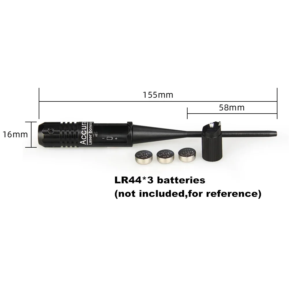 Tactical Red Dot Laser Bore Sighter Laser Scope Kit for 0.22-0.50 Five Caliber Rifle Hund Gun Style Collimator red dot sight rifle scope