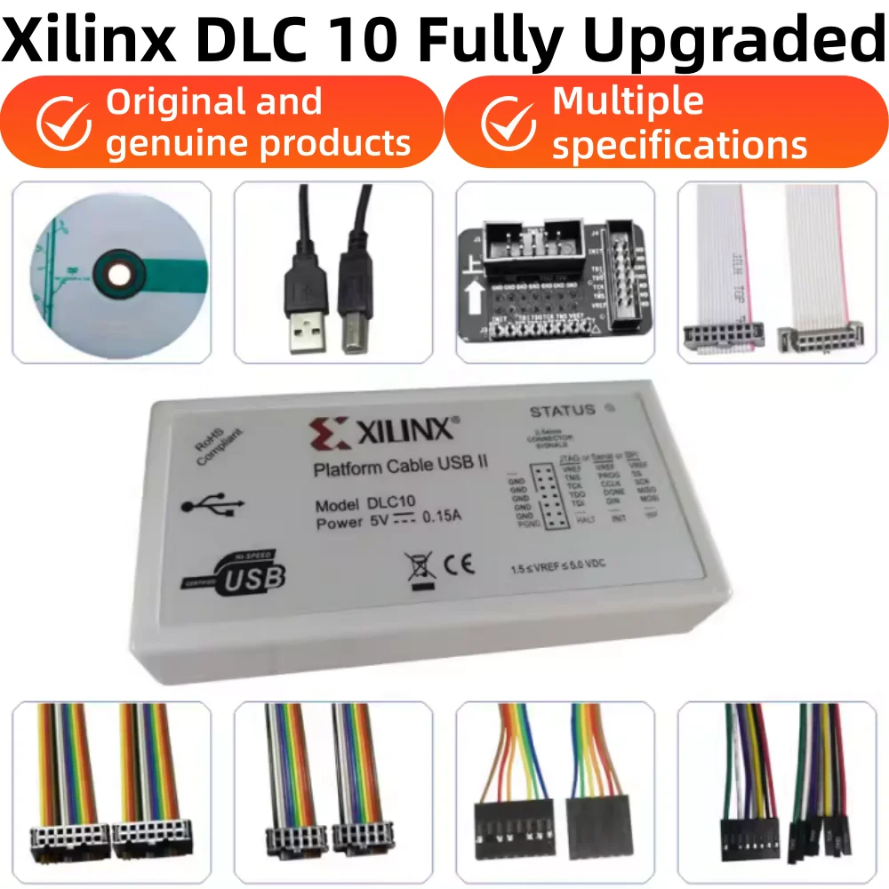 Upgraded Version DLC10 Xilinx Platform Cable USB Download Cable Jtag ...