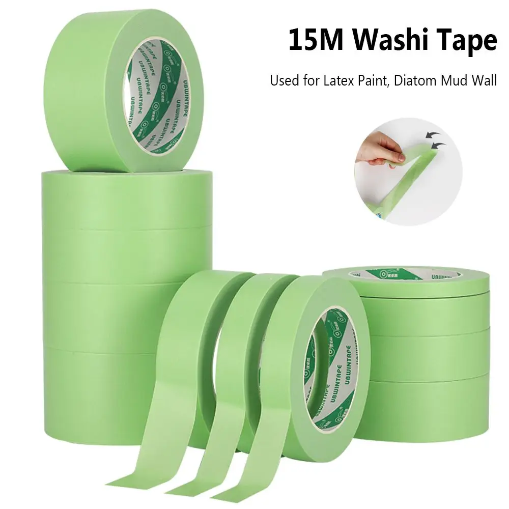 Washi Tape General Purpose Masking Tape No Trace Adhesive Weak Viscous Latex Paint Separation Wall Art DIY Decoration