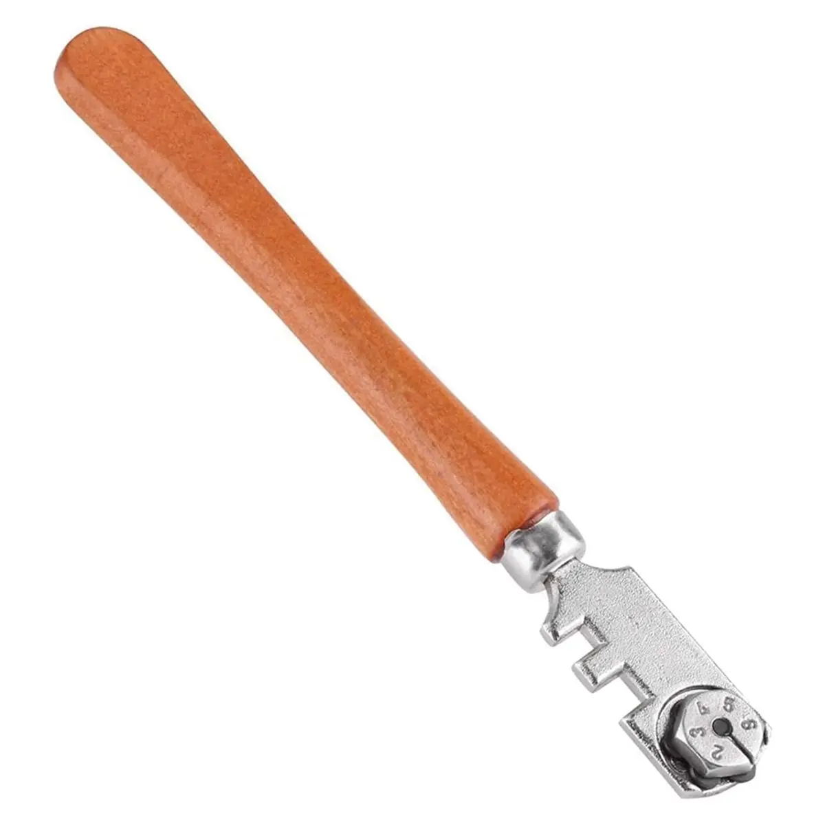Affidabile - Kit di utensili professionali per taglierina per vetro, sistema di taglio a 6 ruote, profondità 30 mm, impugnatura ergonomica - immagine 5