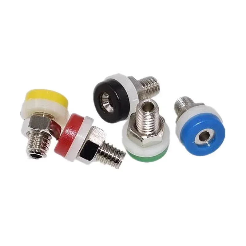 40/200pcs 2mm Banana Socket Binding Post Nut Banana Plug Jack Test Hole DIY Parts Electrical Terminal Connector