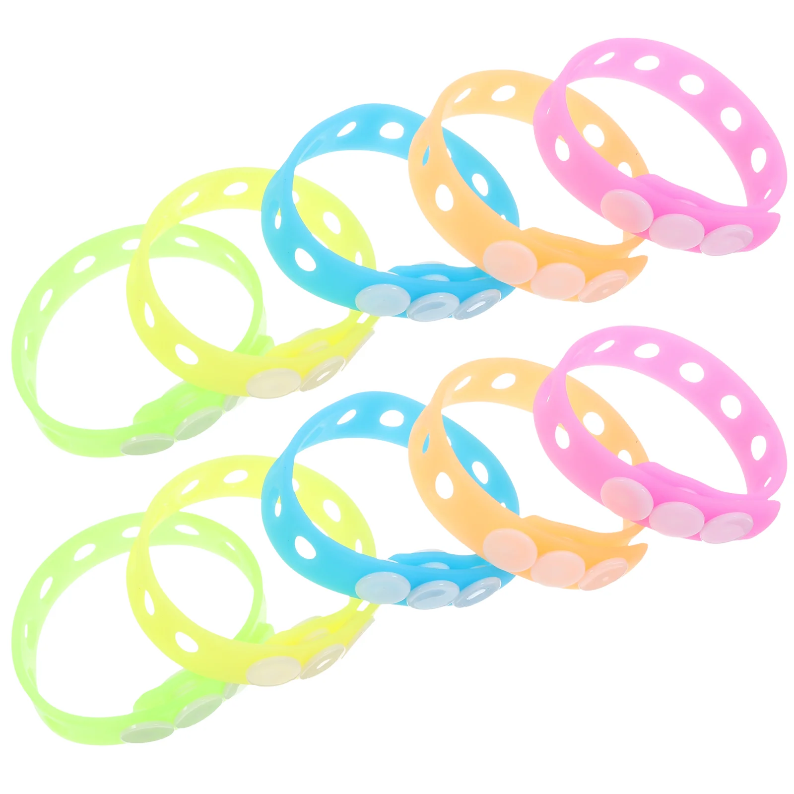 

10pcs Luminous Bracelets Glowing Bracelets Wristbands Glow Bracelets Party Favors