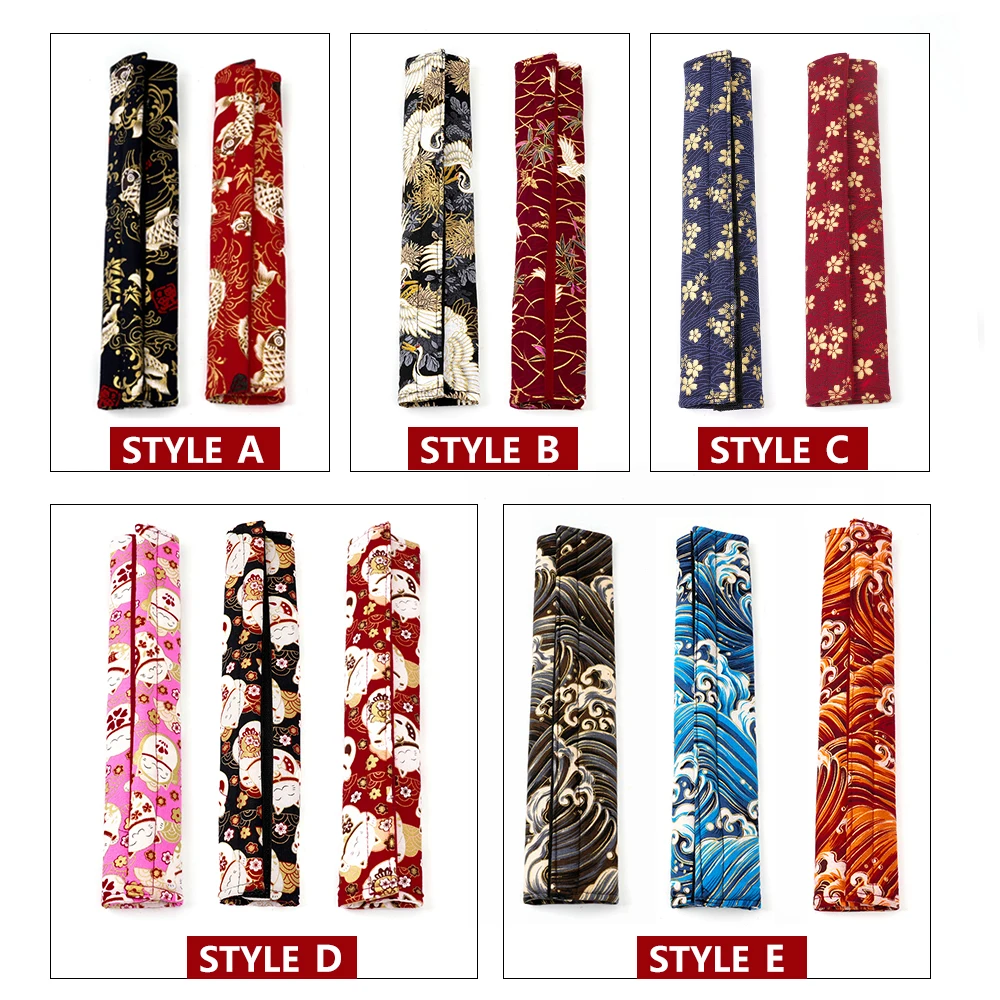 RASTP-유니버설 2PCS 자동차 안전 벨트 커버 자동 안전 벨트 커버 JDM 스타일 패브릭 보호대 안전 벨트 어깨 패드 RS-BAG078