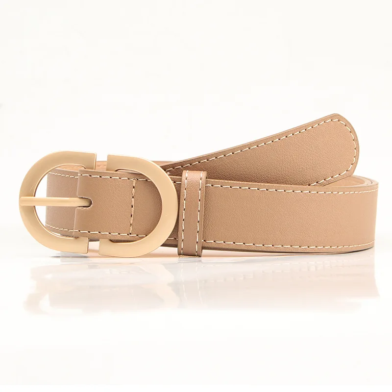 Chic Women's Fashion Belt with Metal Buckle - Available in Multiple Colors