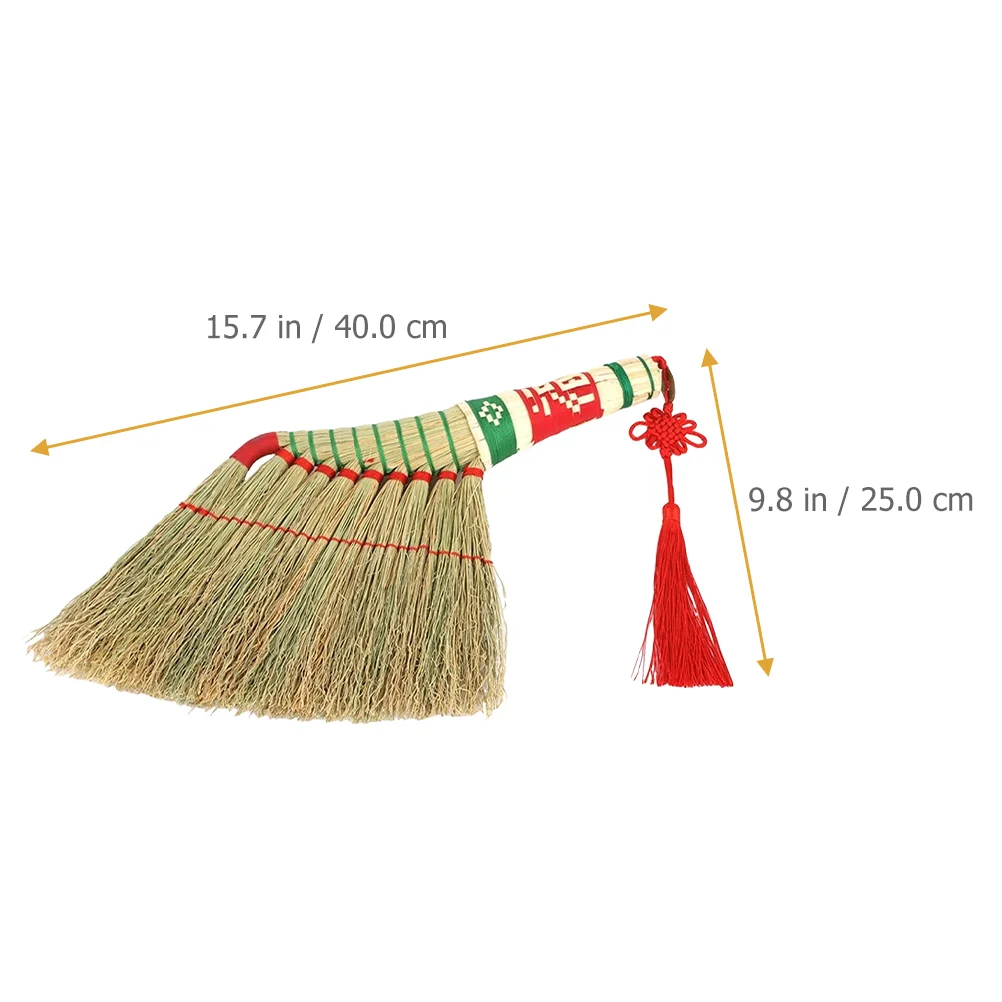

Handmade Duster Outdoor Tabletop Decor Chinese Style Desktop Household Large Bales Straw Woven Broom Baby Cleaning