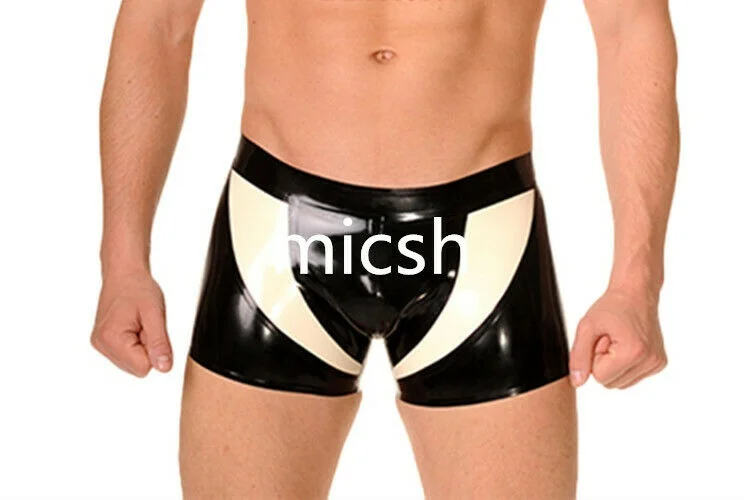 

Hot Sale Latex Boxer Shorts Rubber Unterhosen Gummi Tight Pants Herrenmode Short