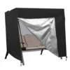 2 Seater Swing Hammock Cover 210D Waterproof Sun Shade Garden Swing Cover Outdoor Cover Patio Yard Hanging Chair Seat Canopy 1