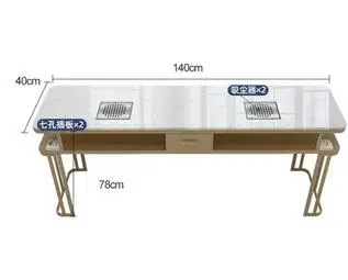 New light luxury vacuum cleaner manicure table and chair set (single, double, three people) special price economic full set marb