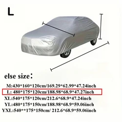 All - Season Universal Silver Car Protection Cover (L)
