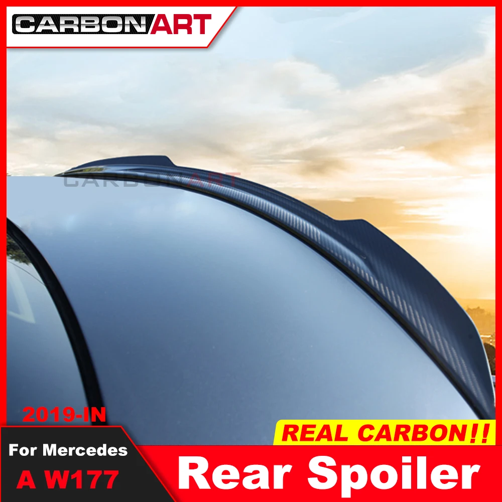 X Style Car Rear Spoiler Wing Trunk Rear Spoiler For B-Enz A Class W177 Sedan 2018+ Car Rear Trunk Spoile
