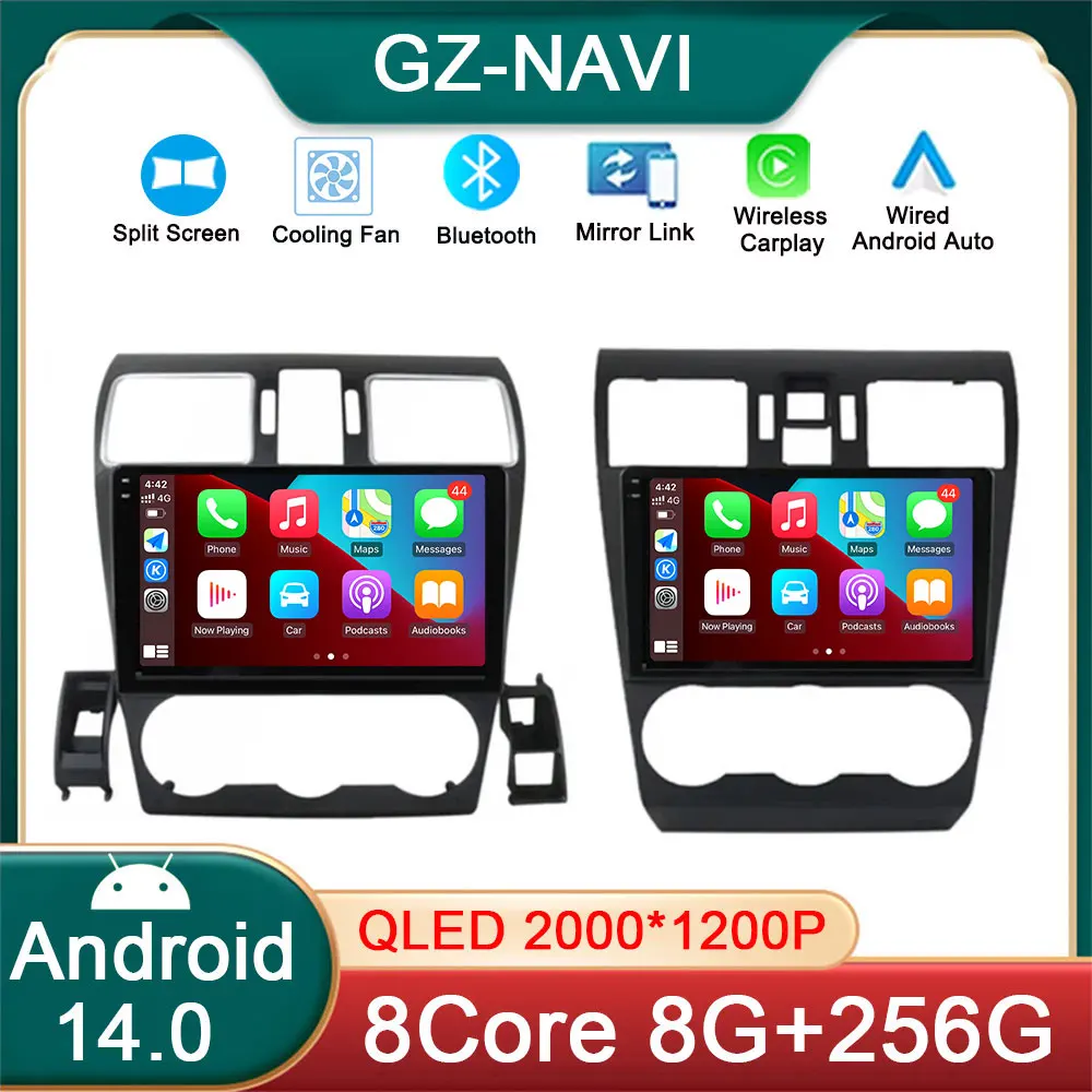 

Android 14 Carplay Auto For Subaru Forester 4 SJ XV WRX 2012- 2015 2018 Car Multimedia Stereo Player GPS Navigation Wifi 2 Din