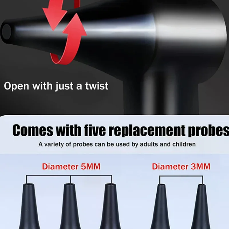 Mini Diagnostic Otoscope Kit 5 Pcs Speculas Magnifying Lens Led Light Flashlight Diagnostic Instrument Nurse Student Doctors