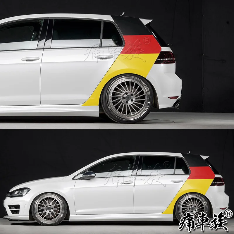 

2pcs new car stickers FOR Volkswagen POLO Golf 7 GTI Golf 6 Golf 8 body decoration custom modified sports vinyl car film