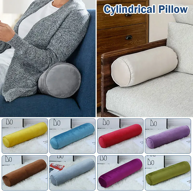 80/100/120Cm Velvet Long Bolster Pillowcase Neck Knee Massage Roll Living Roomneck Support Pillow Cover Cylindrical