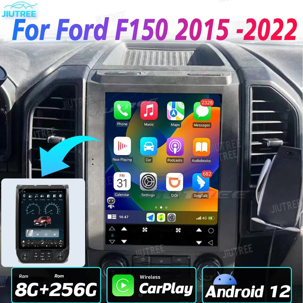 

128GB 2din Android 12 car Radio for Ford F150 2015-2022 car stereo multimedia player head unit Autoradio carplay Google stereo