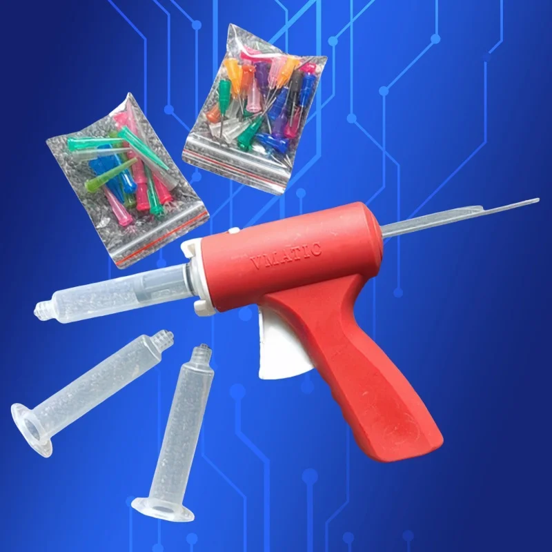 Quality UV Syringe Glue Gun Liquid Optical Clear Adhesive Dispenser Gun For Doming Resin Dispenser 10cc/ml