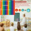 12x12 Multiplication Quick Push Pop Bubble Fidget Math Games, Times Table Numbers Counting Stationery Educational Toys for Kids 3