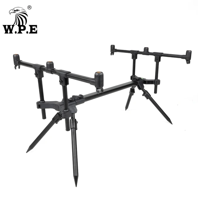 W.P.E Fishing Rod Holder Carp Fishing Pole Folding Adjustable Retractable  Fishing Rod Pod Standing Holder Fishing