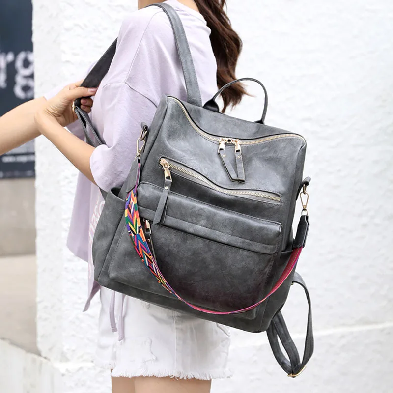 women backpack fashion small ladies shoulder Bag  Travel Ladies Bagpack Mochilas School Bags for Girls High Quality Leather bag