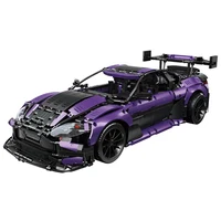IN STOCK MOC Technical 1:8 Purple Sports Car Building Blocks Assembling Bricks Model Toys for Children Birthday Gift Set 1