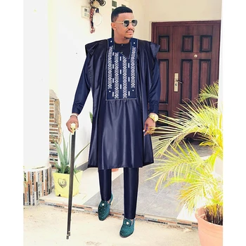 Tunji Embroidered Agbada Oufit