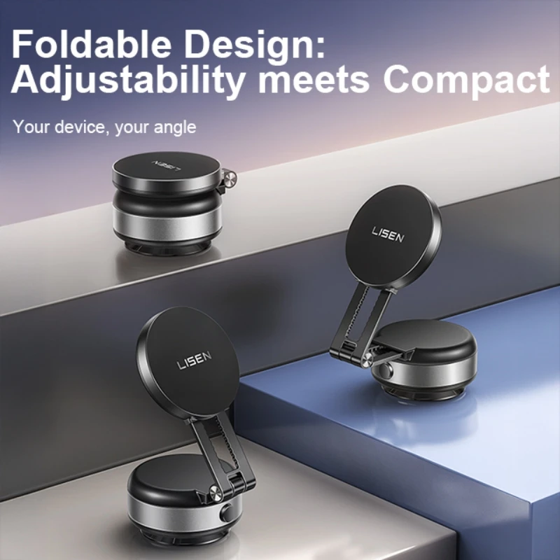 LISEN Electric Vacuum Magnetic Car Phone Mount Suction Cup
