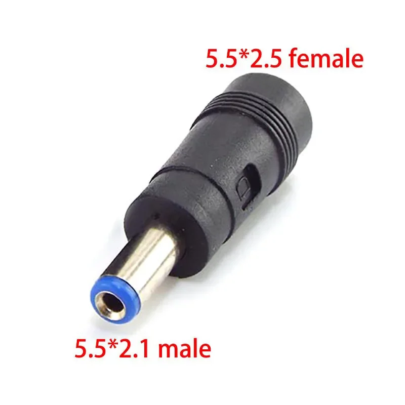 

Female to male plug adapter connectors 5.5X 2.1MM to 5.5X 2.1 2.5mm 3.5mm DC power jack female 5525 5521 3.5x1.35mm tips adaptor
