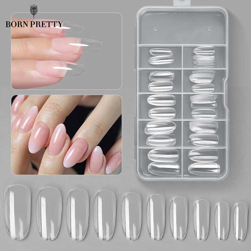 Amazon.com: LIARTY 240 Pcs Press On Nails Short, French Tip False Nails  Manicure, 12 Size Acrylic Full Cover Artificial Fake Nails with Simple  Case, Natural, Pink : Beauty & Personal Care