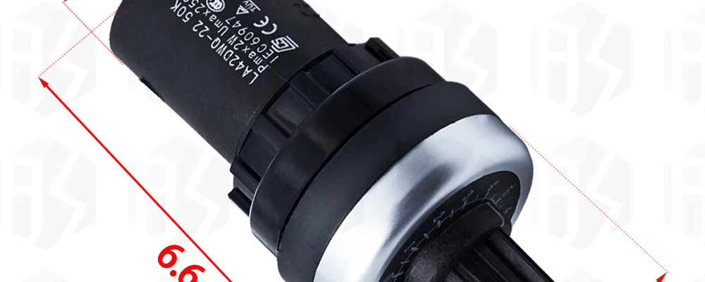 LA42DWQ-22 1K 2K 5K 10K 20K 50K 100k 200k 500K 22mm Durchmesser Drehpotentiometer Widerstandsschalter für Arduino – Detail 12
