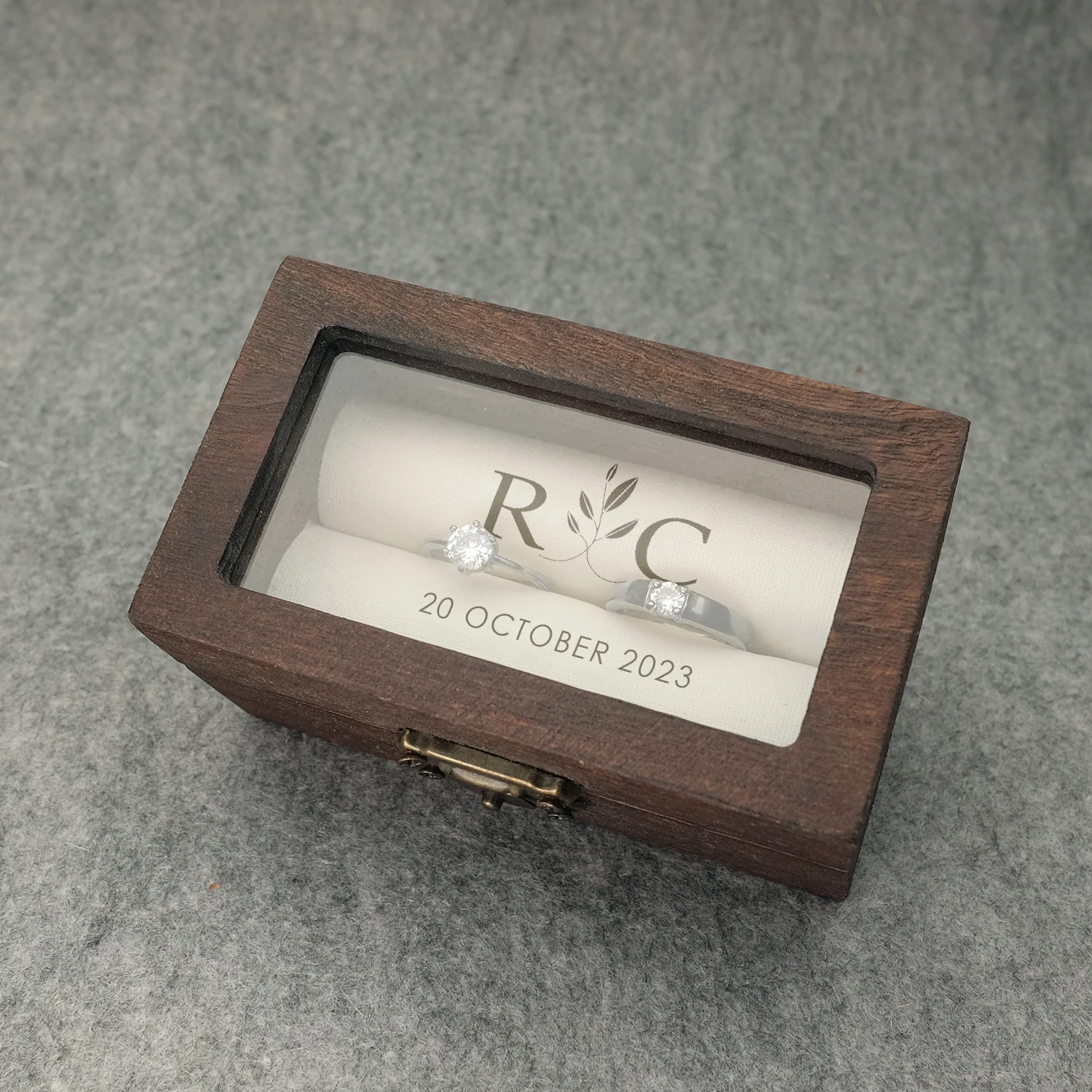 Wedding Ring Box Personalised Engagement Ceremony Box