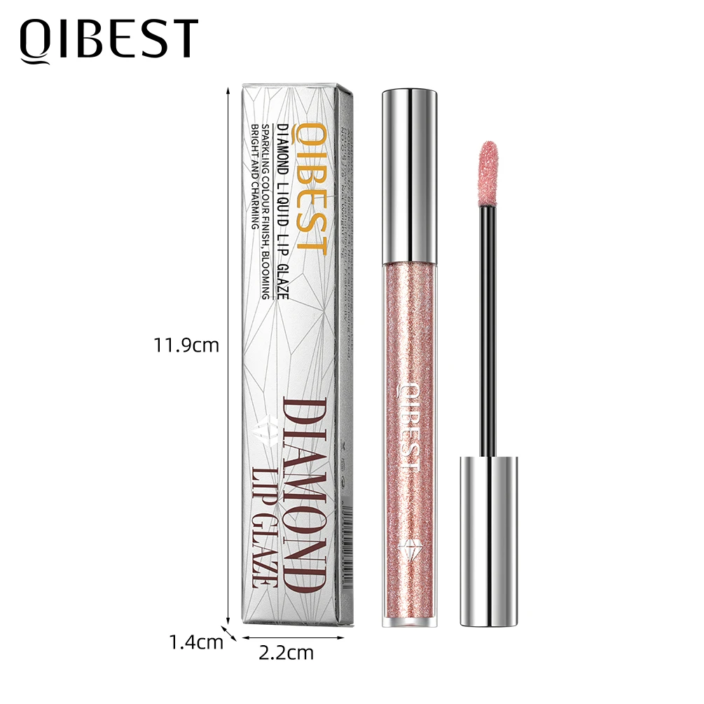 Lip Makeup Lip Tint Lip Gloss Lip Lacquer Lip Glaze Diamond Liquid 6 Colors Moisturizing Long-Lasting Waterproof Cosmetics